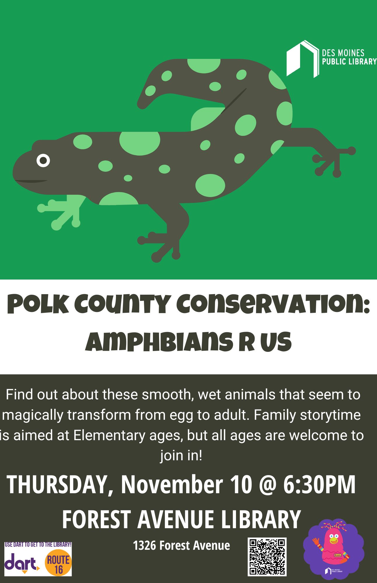 Family Storytime Amphibians with Polk County Conservation Des Moines